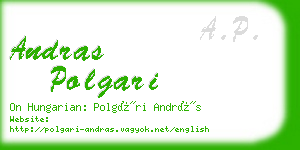 andras polgari business card